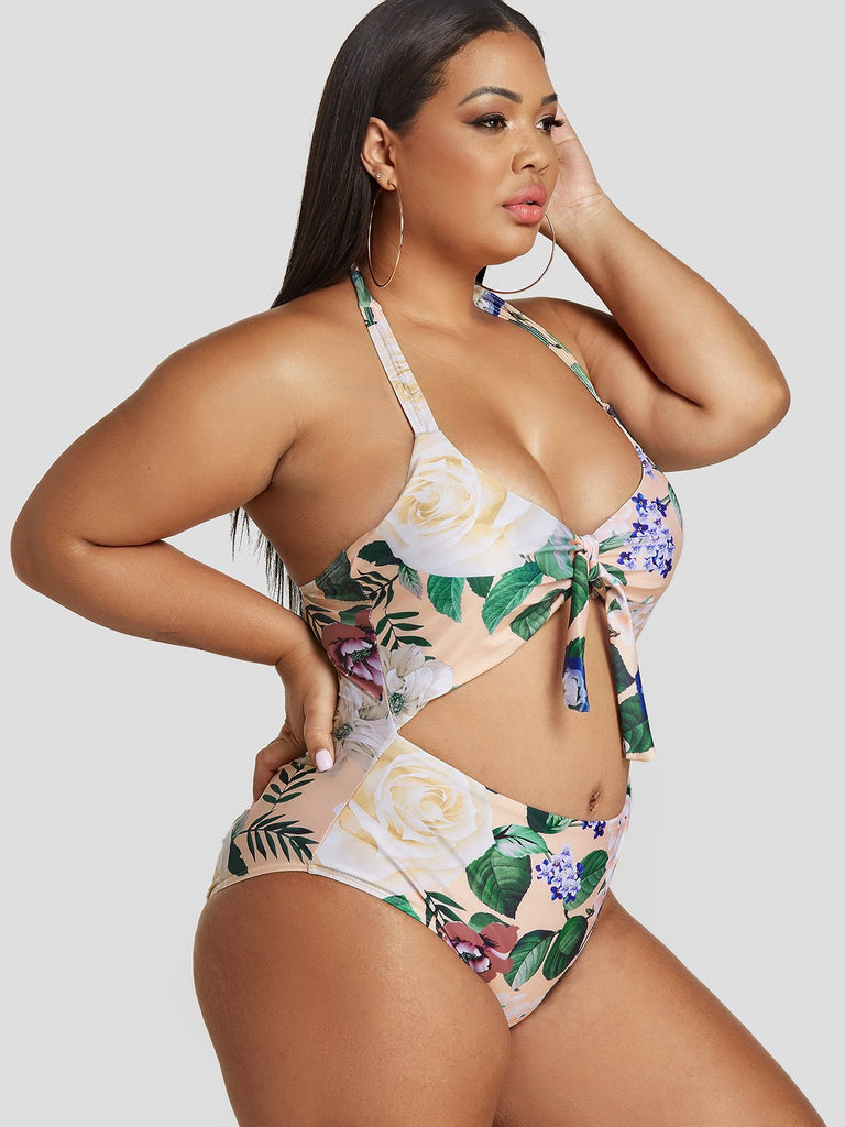 Ladies Multi Plus Size Swimwear