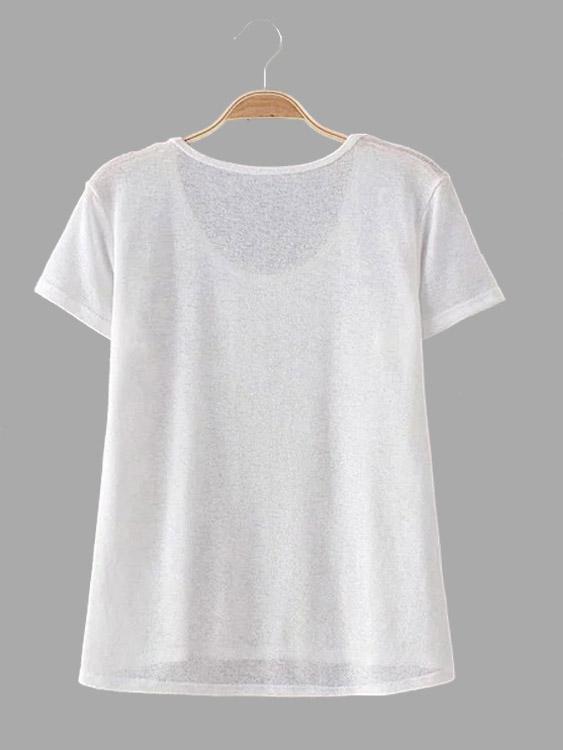Womens White T-Shirts