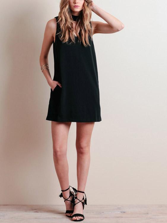 Ladies Sleeveless Mini Dress