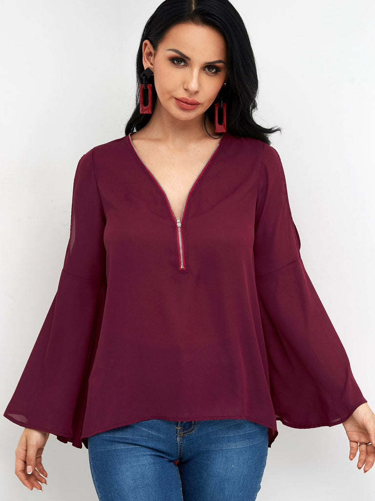 Ladies Long Sleeve Blouses