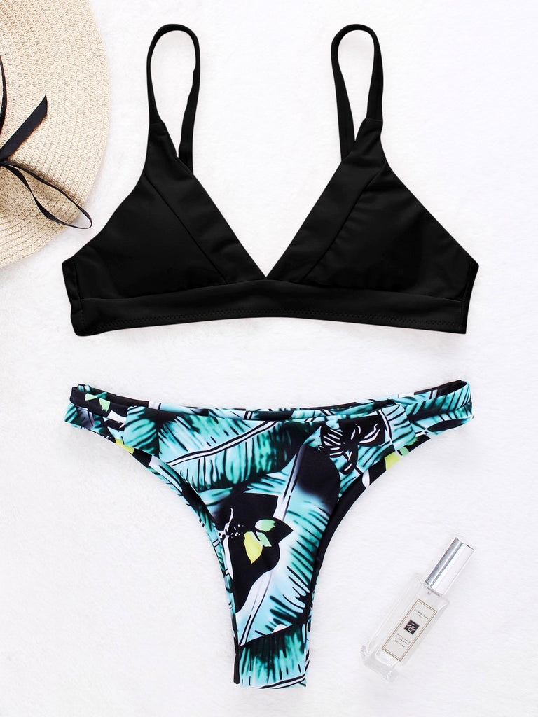 Ladies Sleeveless Two Piece Bikinis