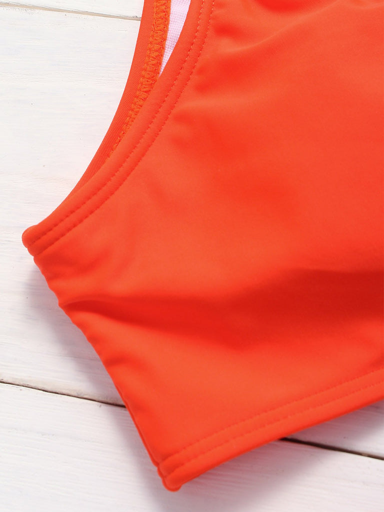 Ladies Sleeveless Two Piece Bikinis