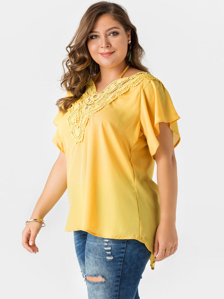 Womens Plus Size White Tops