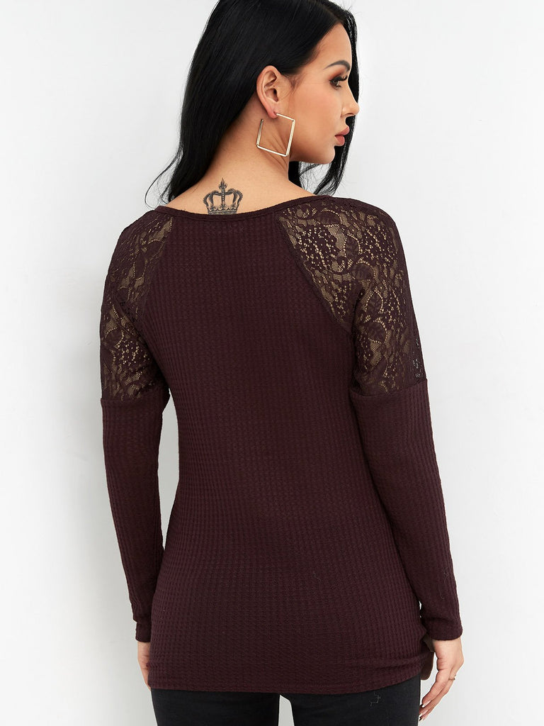 Womens Burgundy T-Shirts
