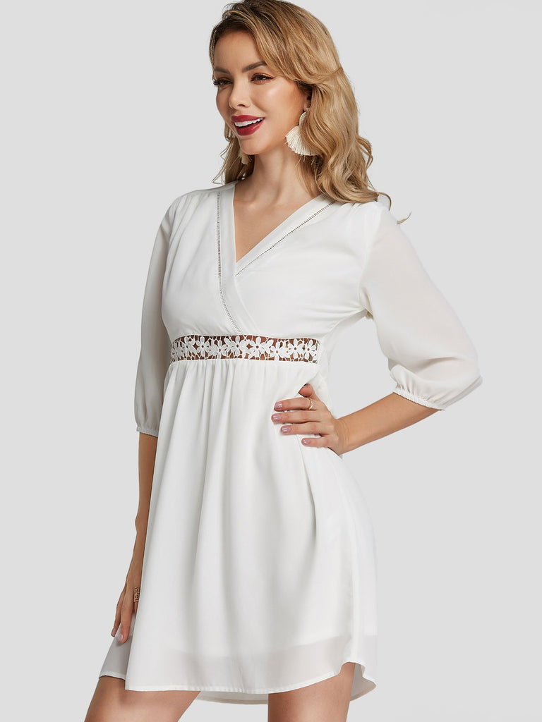 Ladies White Mini Dresses
