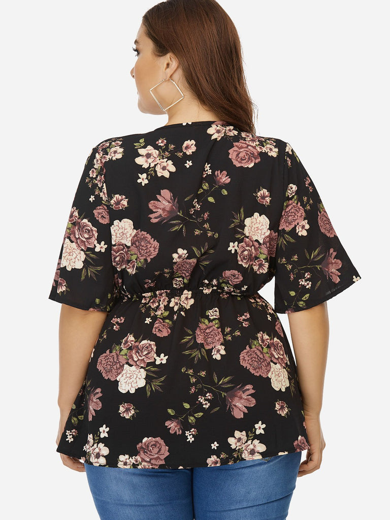 Womens Black Plus Size Tops