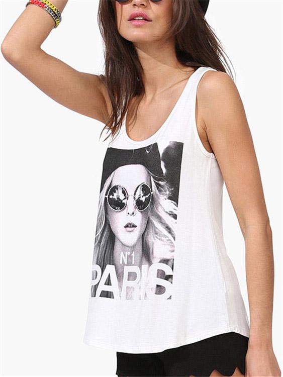 Ladies White Camis