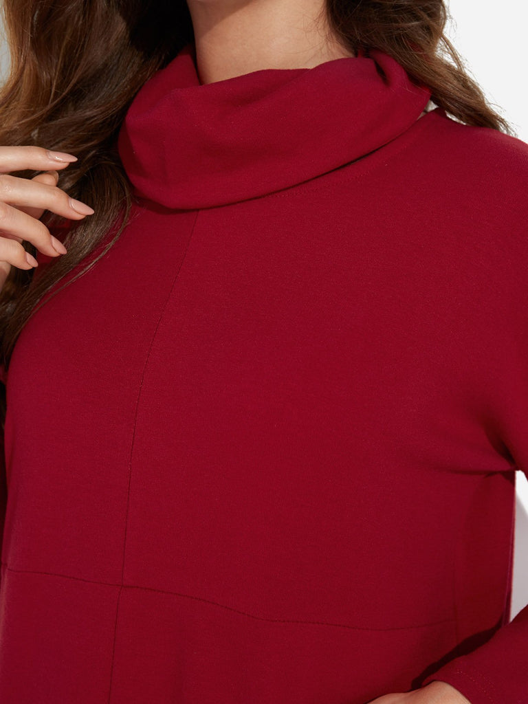 Ladies Long Sleeve Midi Dress