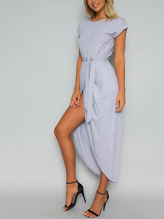 Ladies Grey Midi Dresses