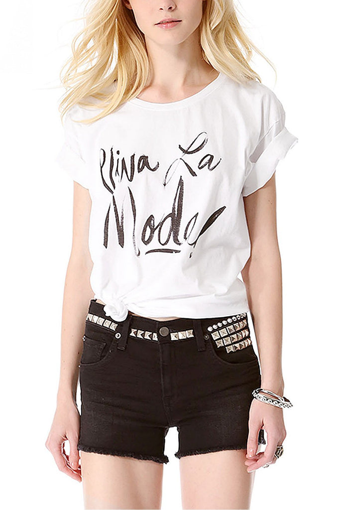 T-Shirt With Handwriting Print