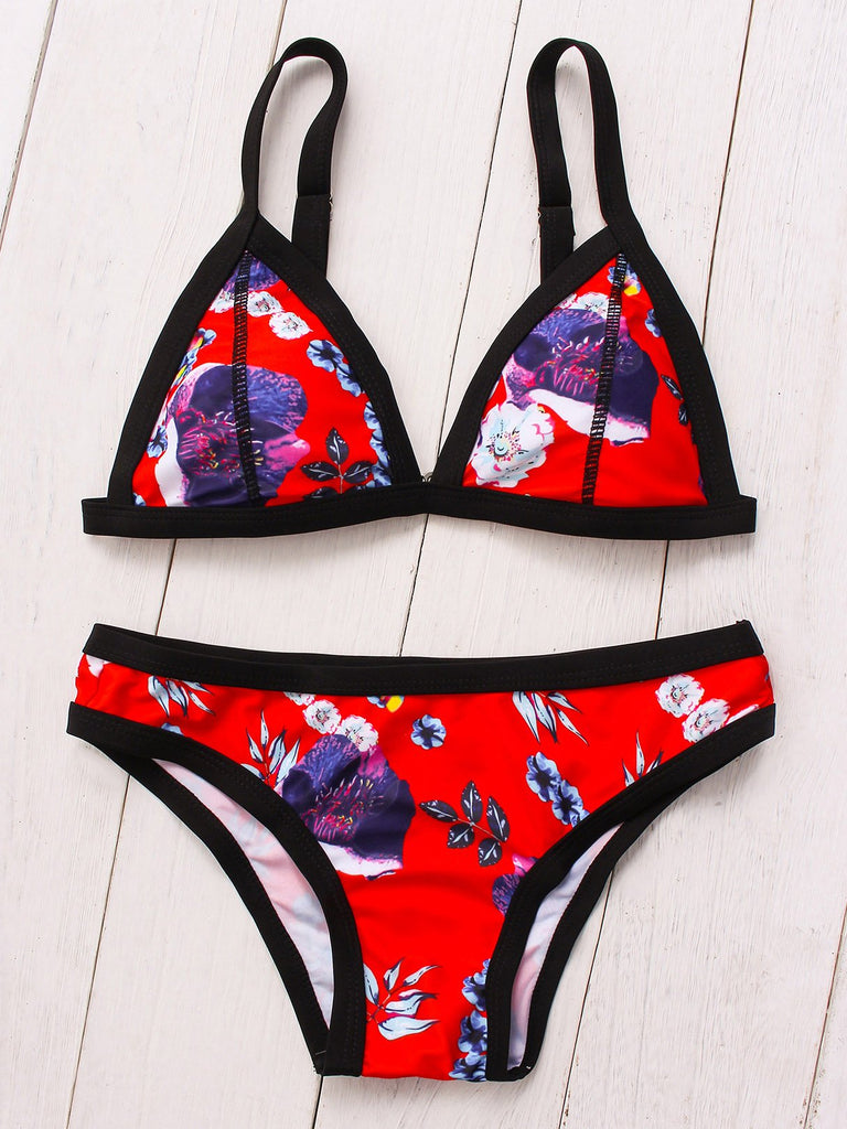 Ladies Red Bikinis