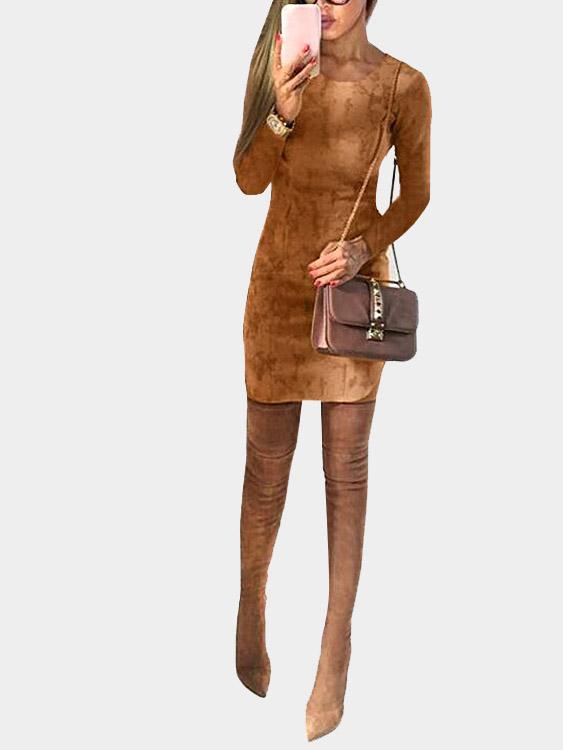 Womens Khaki Mini Dresses