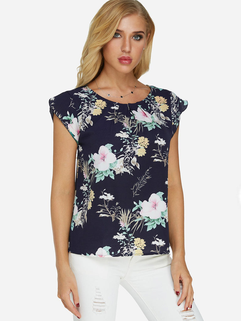 Ladies Navy T-Shirts
