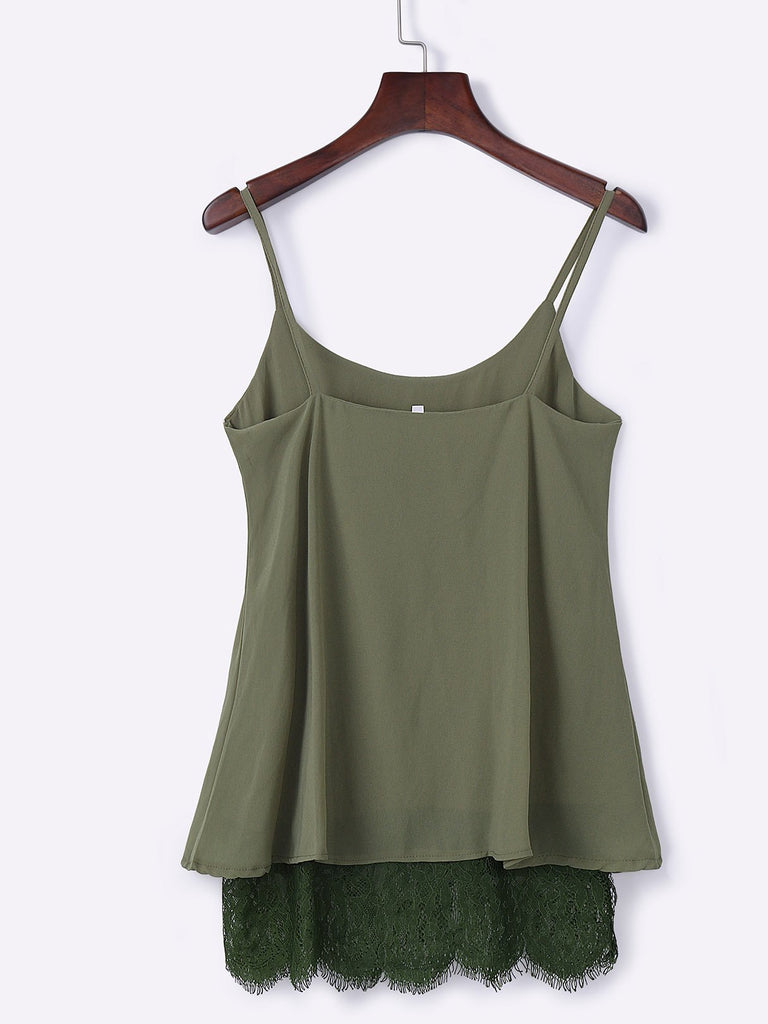 Ladies Army Green Camis