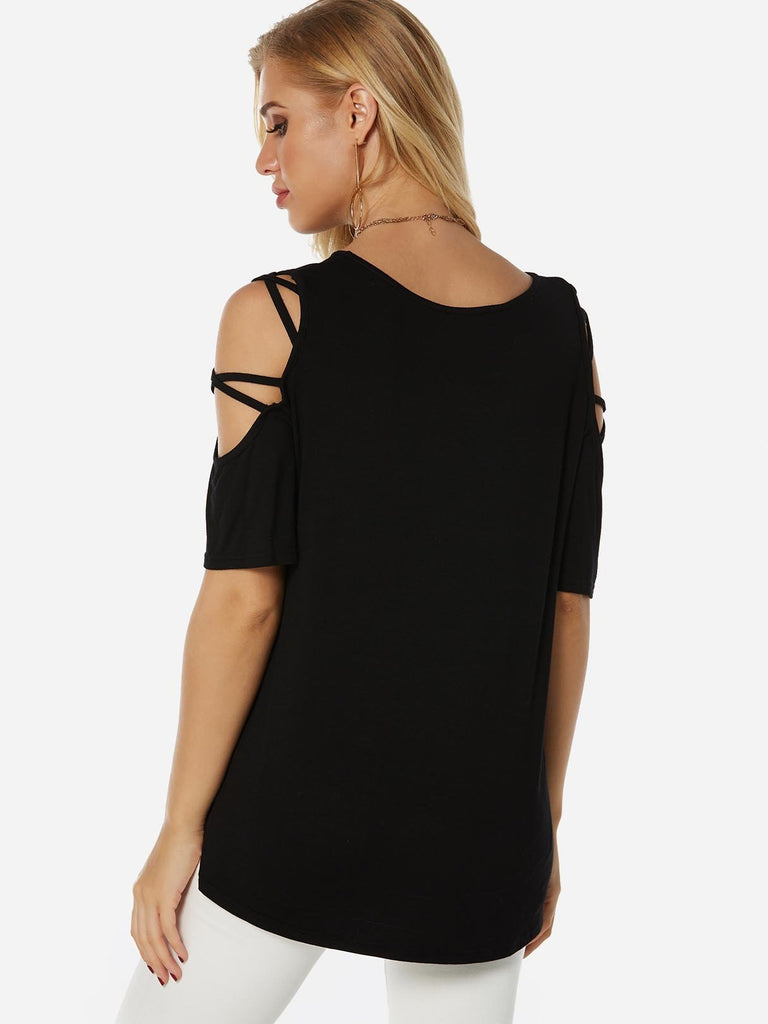 Womens Black T-Shirts