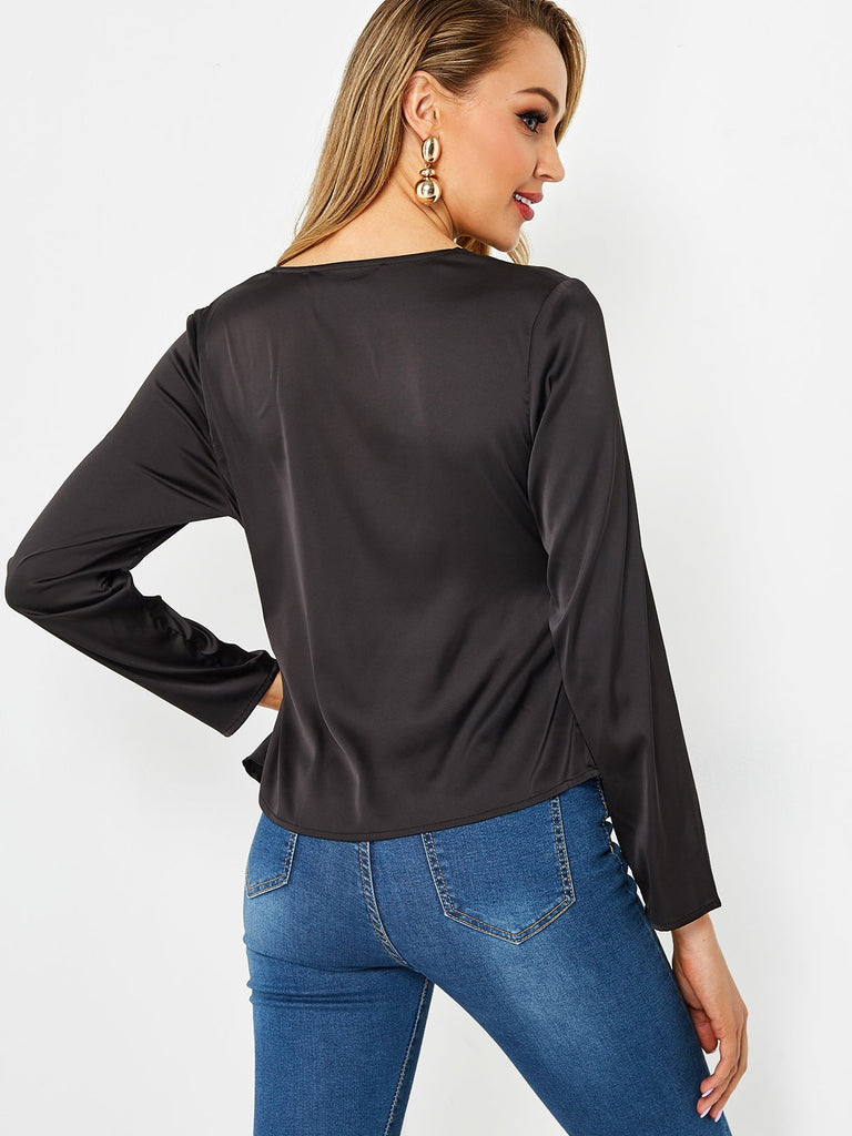 Womens Black Blouses