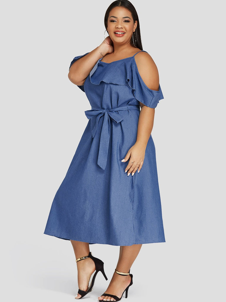 Ladies Short Sleeve Plus Size Dress