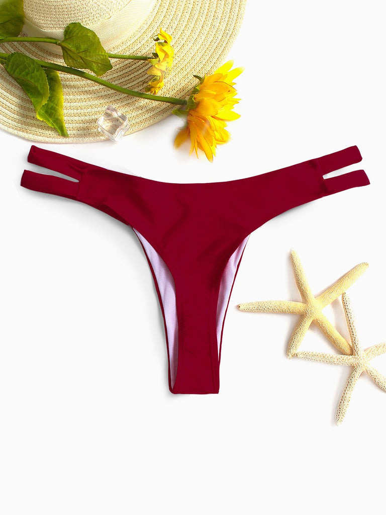 Womens Burgundy Bikinis