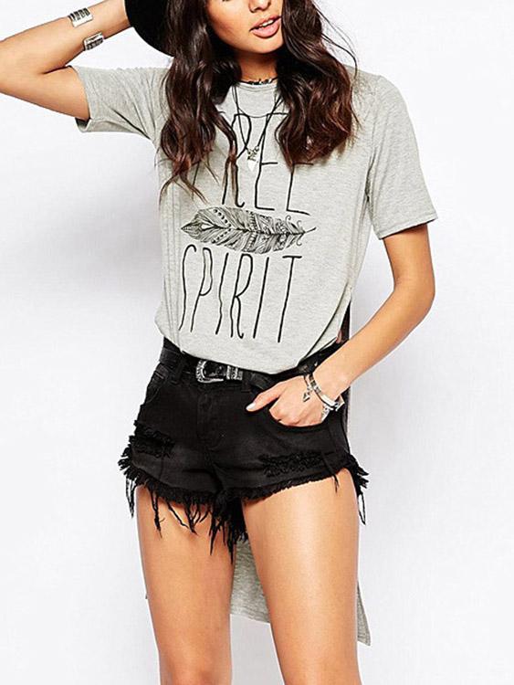 Ladies Grey T-Shirts