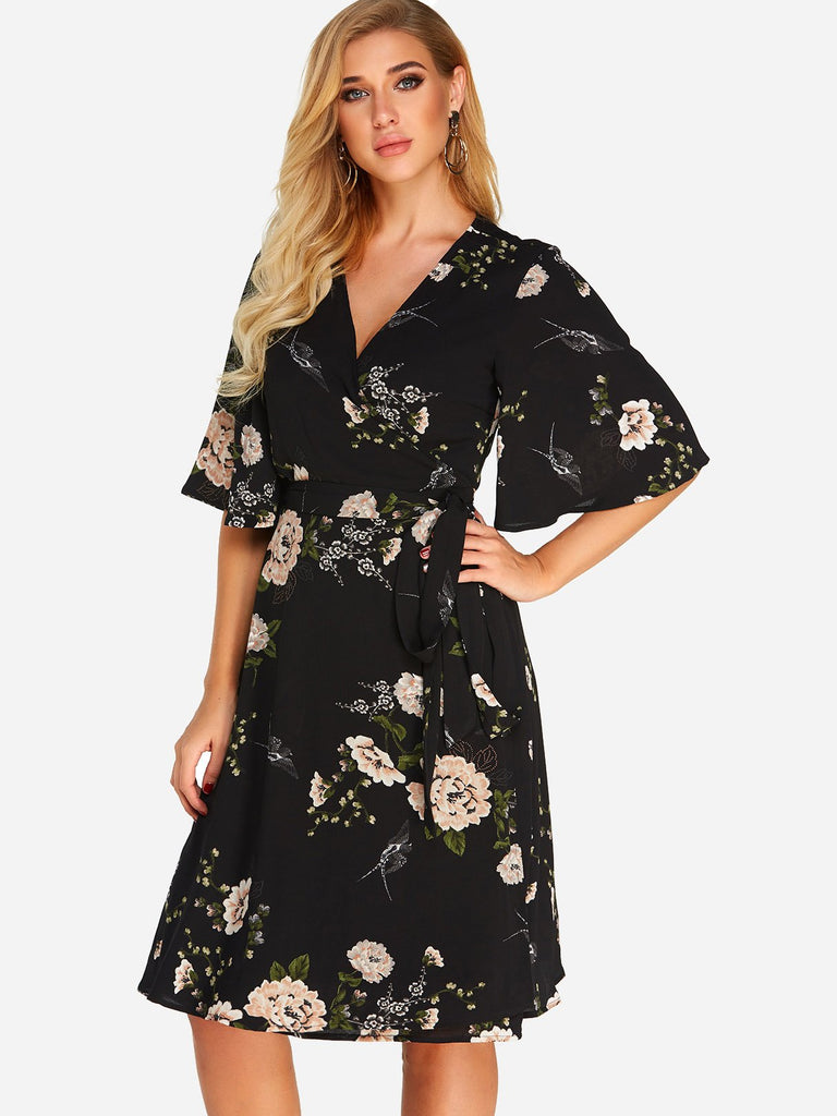 Womens Floral Print Dresses