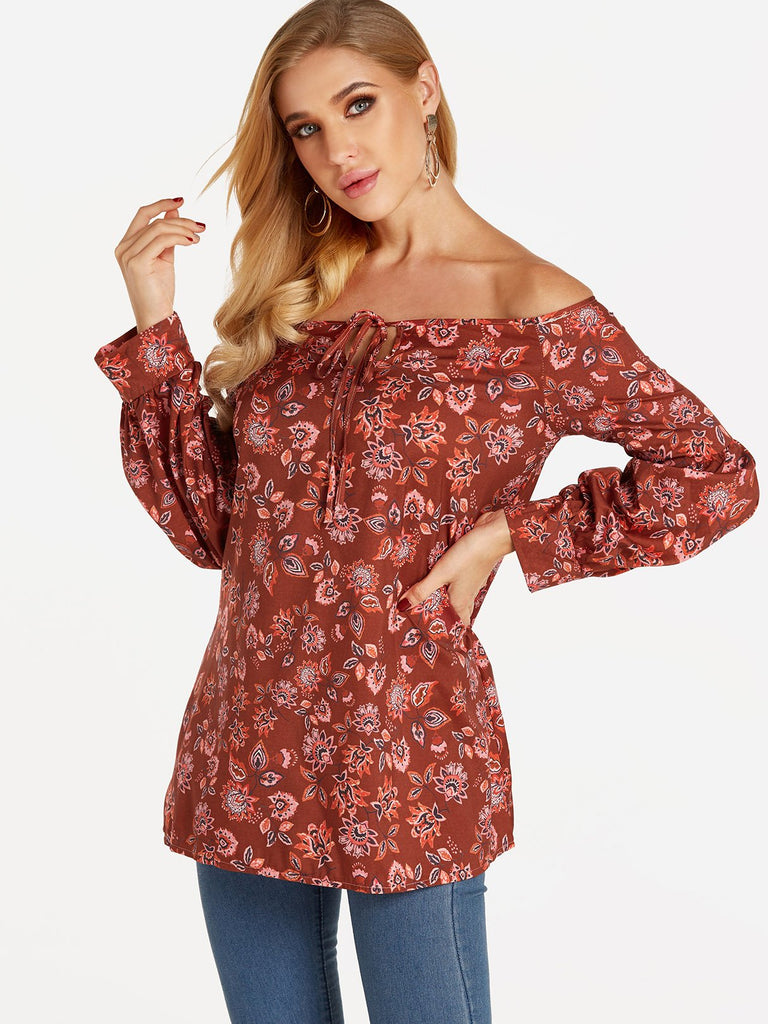 Ladies Burgundy Blouses