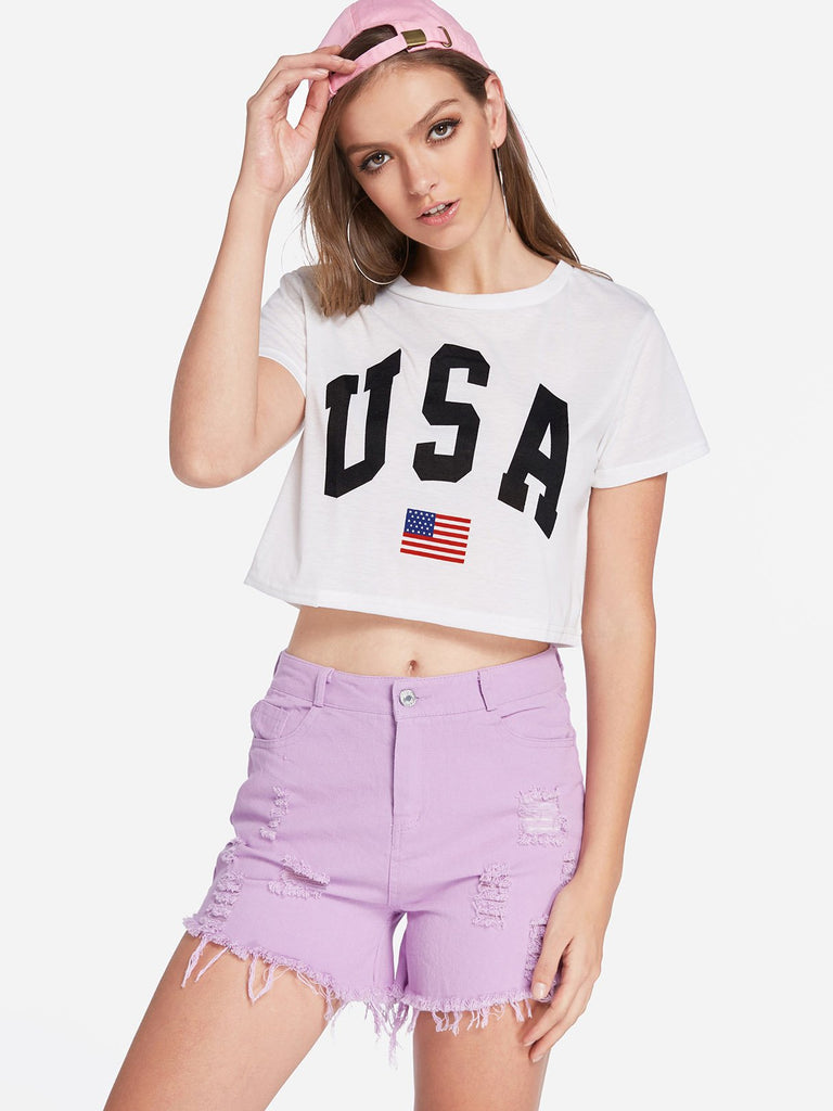 Ladies White T-Shirts