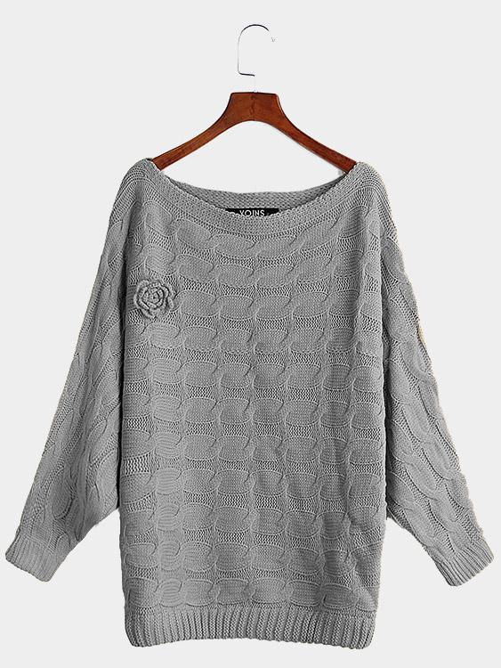 Womens Light Grey Sweaters