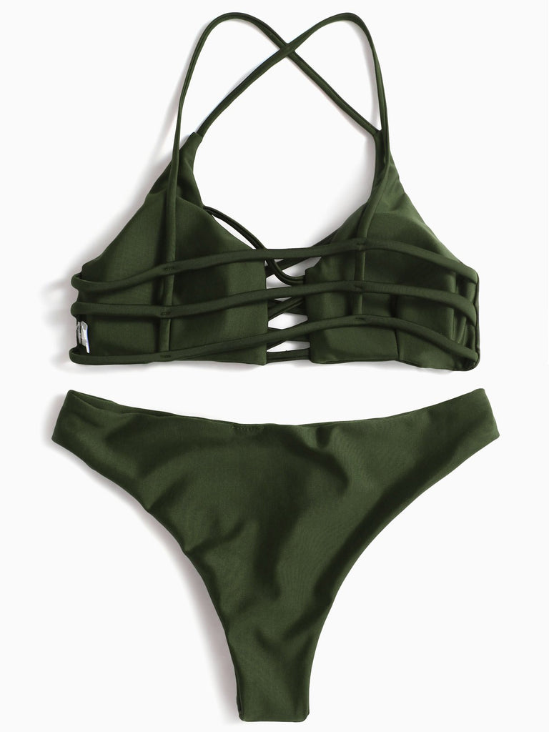 Womens Green Bikinis