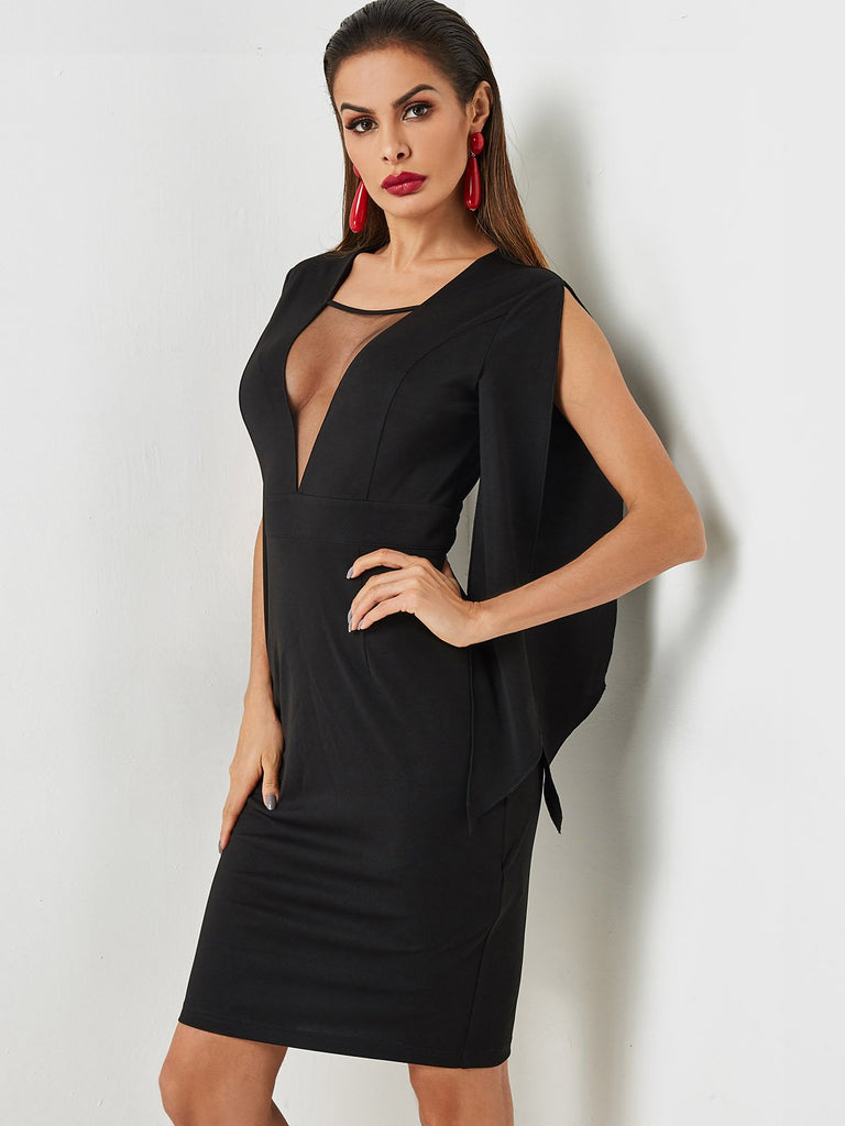 Ladies Black Midi Dresses