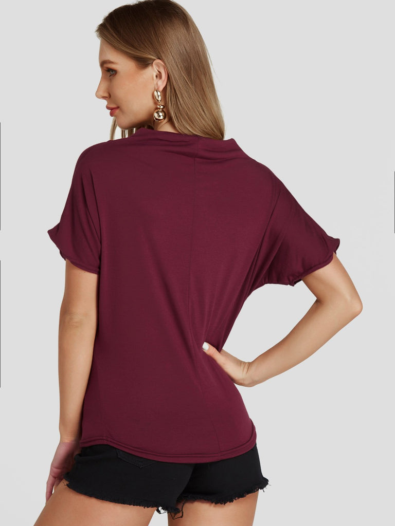 Womens Burgundy T-Shirts