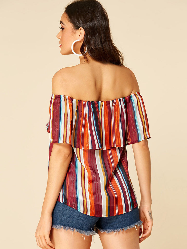 Ladies Short Sleeve Blouses