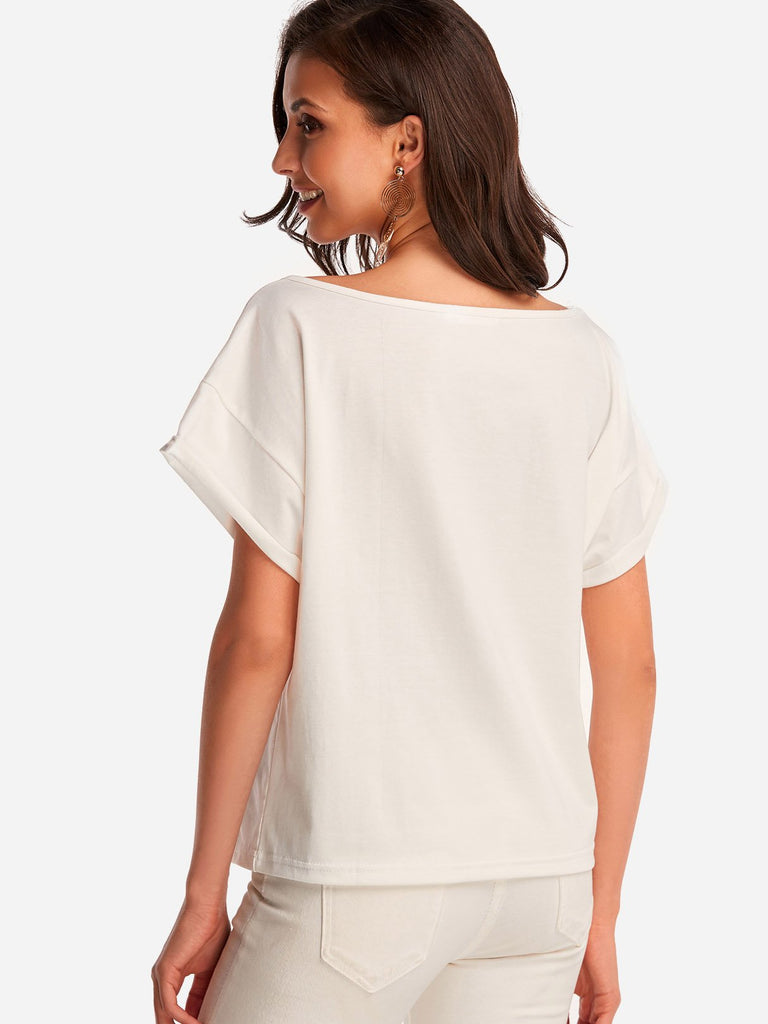 Womens White T-Shirts