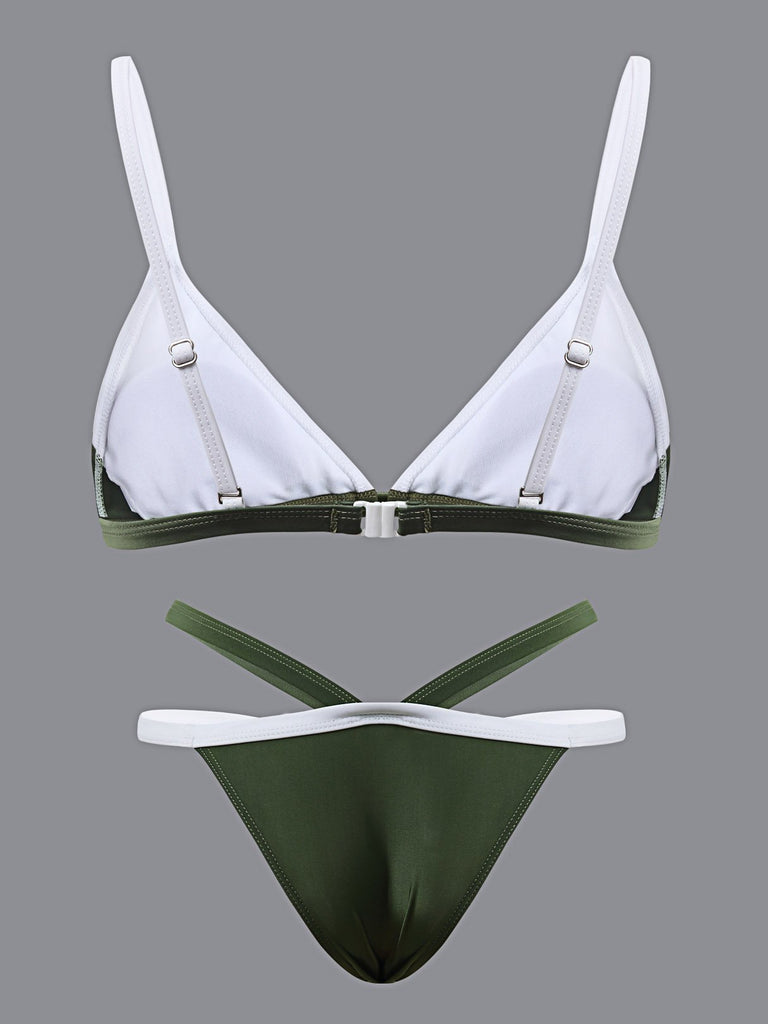 Ladies Sleeveless Two Piece Bikinis