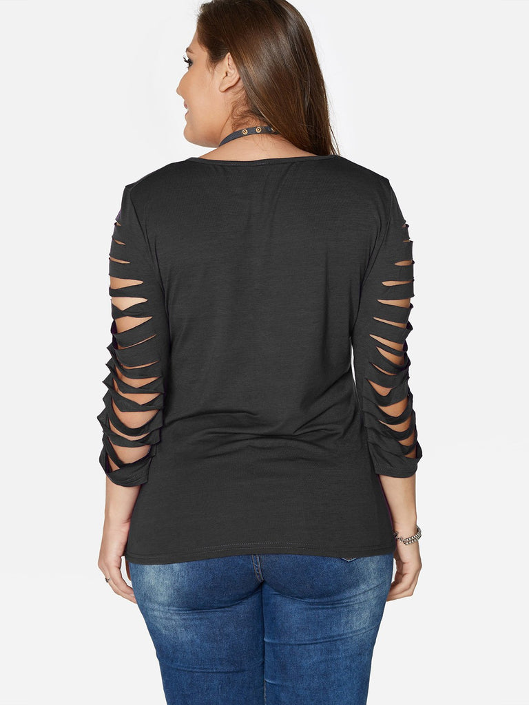 Womens Black Plus Size Tops