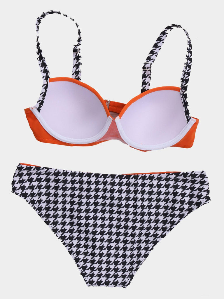 Womens Orange Bikinis