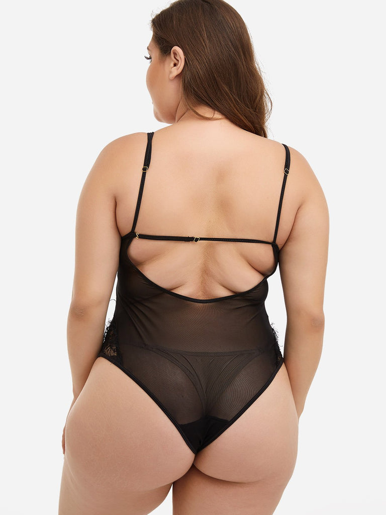 Womens Black Plus Size Intimates