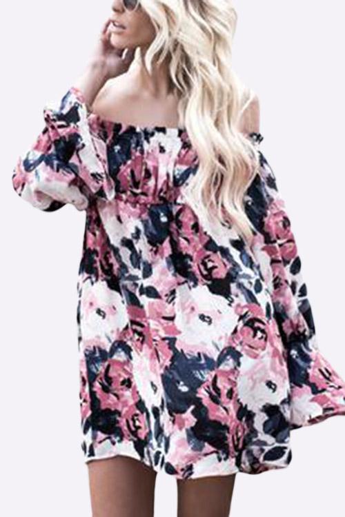 Womens Floral Mini Dresses