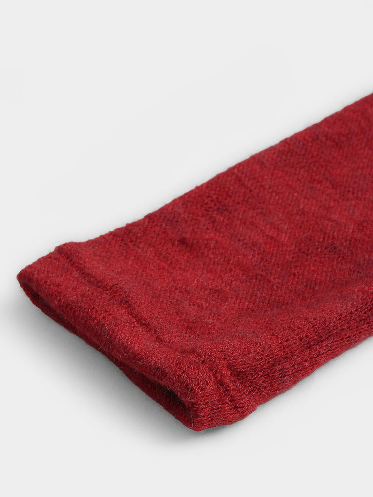 Red V Neck Sweater Dress