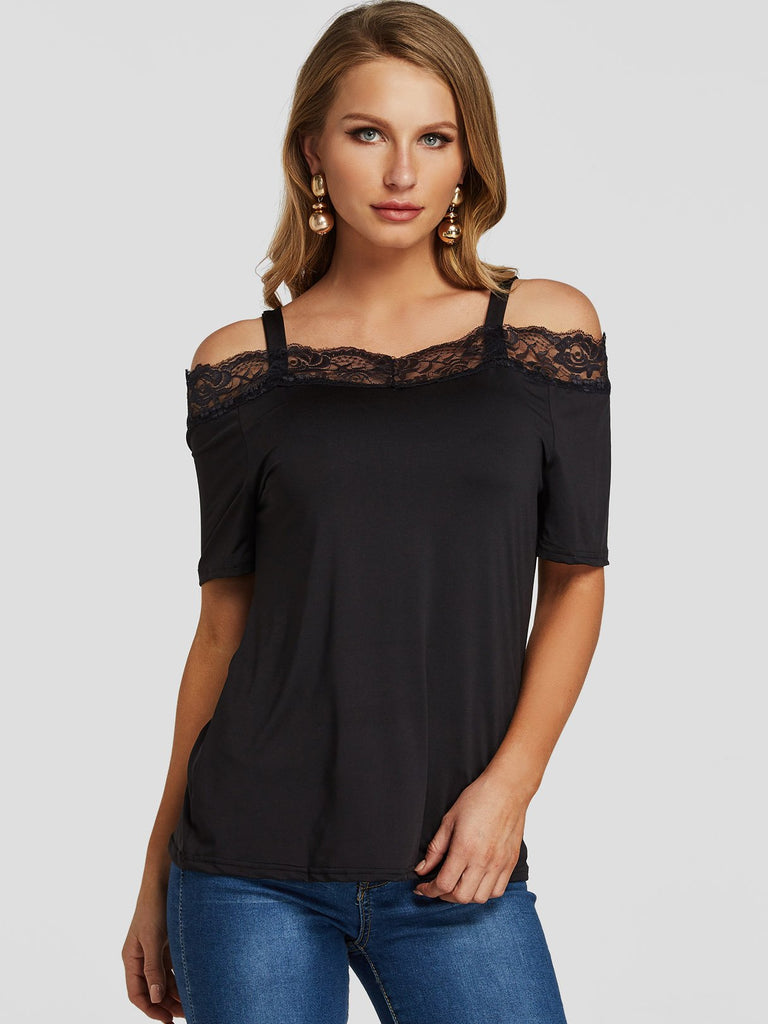 Short Sleeve Black Top