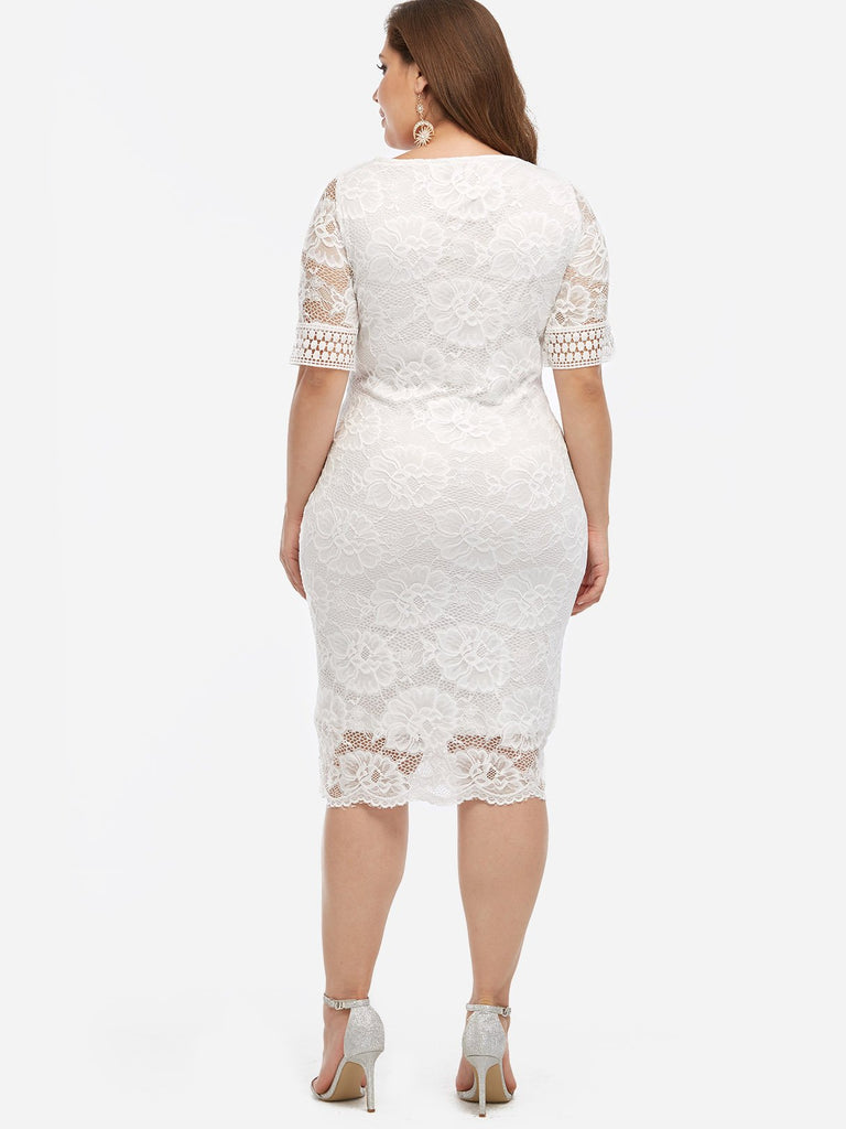 Womens White Plus Size Dresses