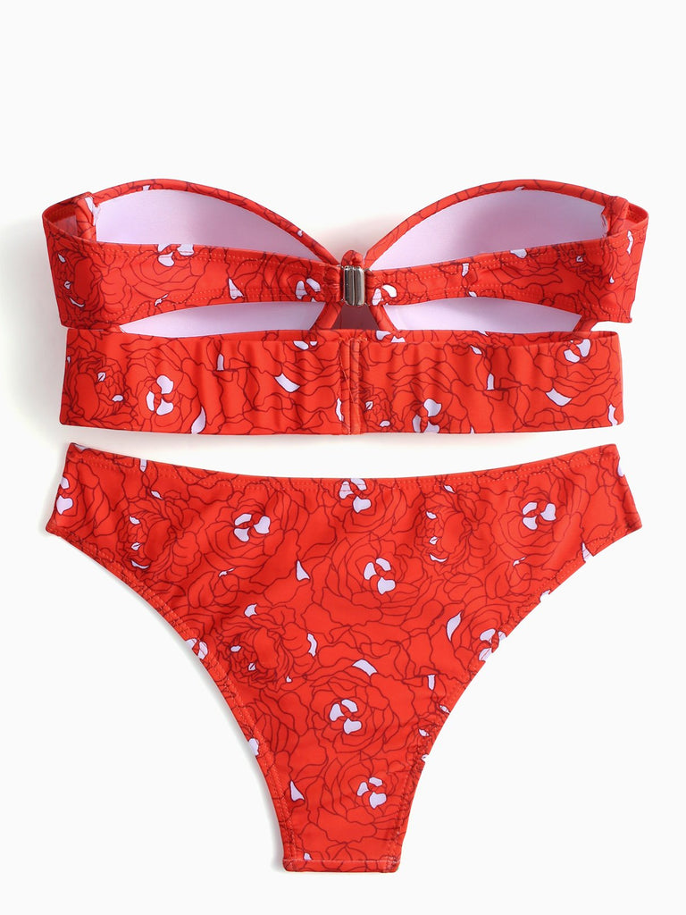 Womens Red Bikinis