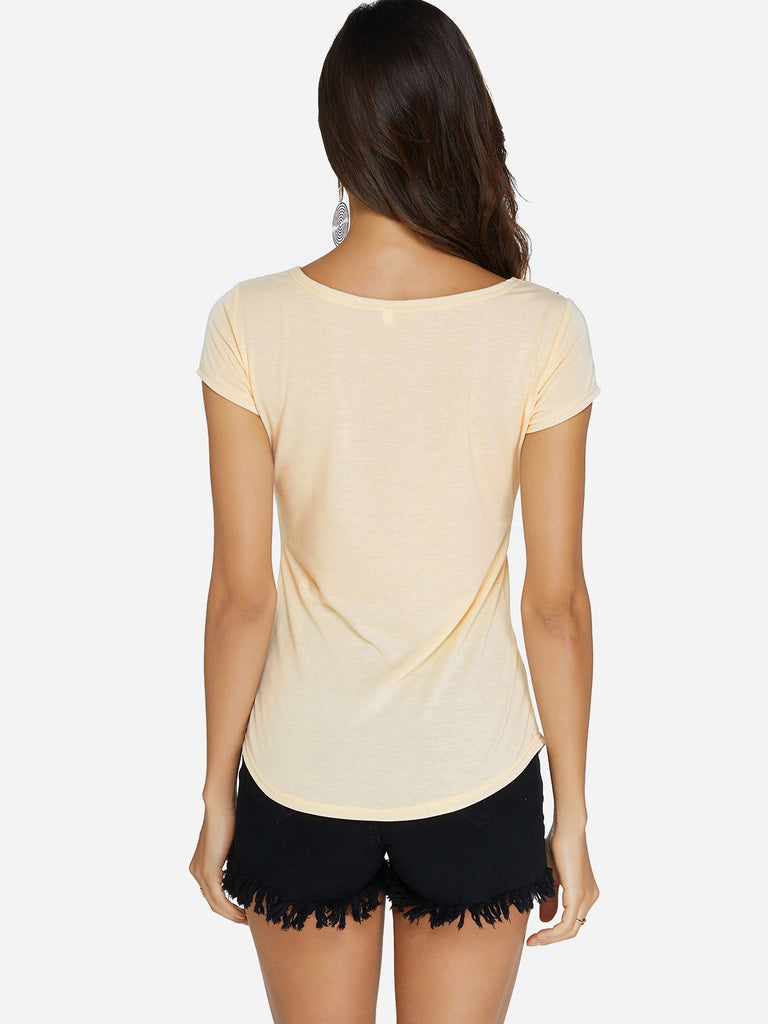 Womens Khaki T-Shirts