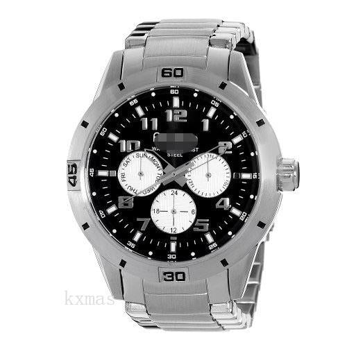 Custom Elegance Stainless Steel 22 mm Watch Wristband 20-4646BKSV_K0035736