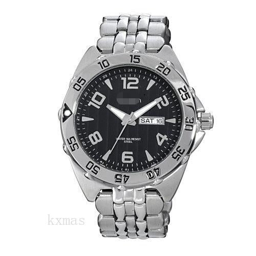 Buy Elegance Stainless Steel 21 mm Watch Band 20-4665BKSV_K0035733