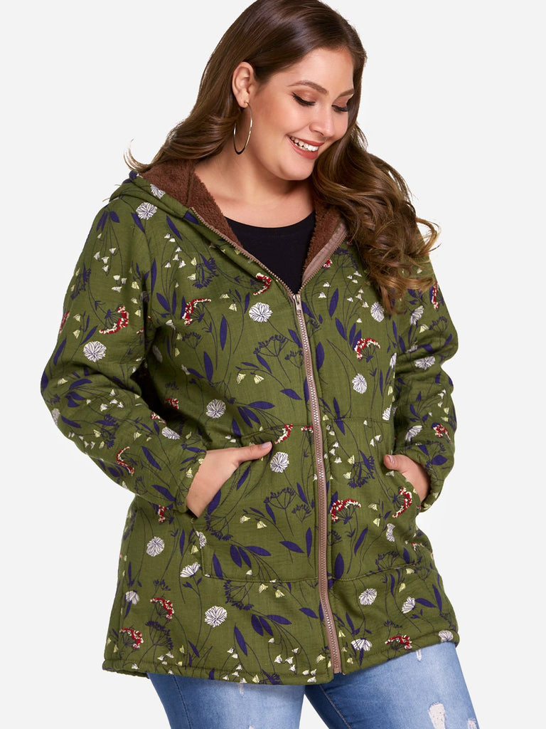 Ladies Plus Size Padded Coats