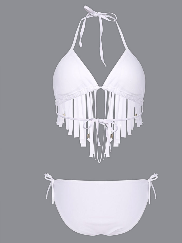 Ladies White Bikinis