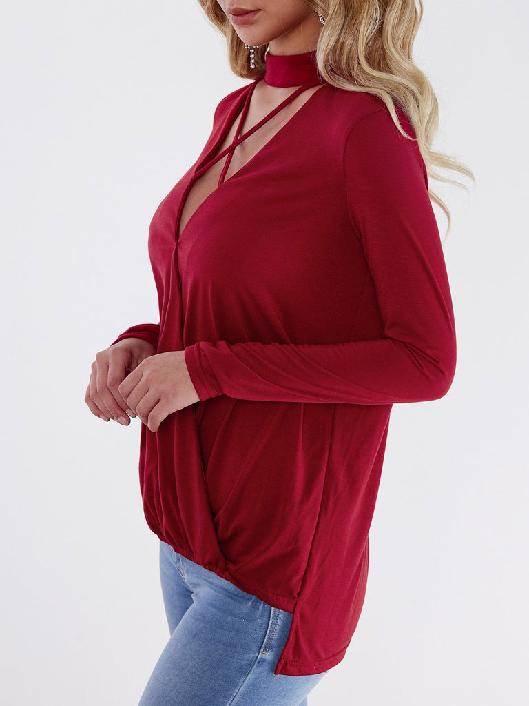 Ladies Burgundy T-Shirts