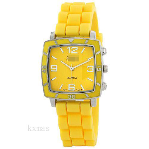 Most Affordable Luxury Silicone 18 mm Wristwatch Strap 2213_YELLOW_K0027414