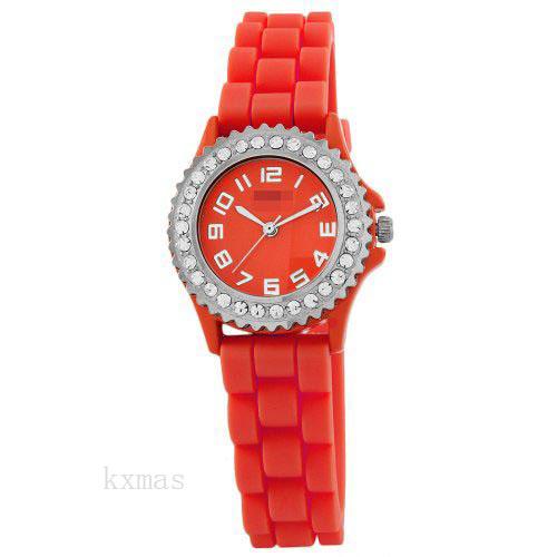 Latest Trendy Silicone 15 mm Watch Strap 2218_RED_K0027411