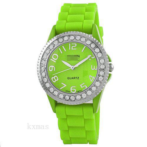 Inexpensive Great Silicone 20 mm Wristwatch Band 2219_GREEN_K0027404